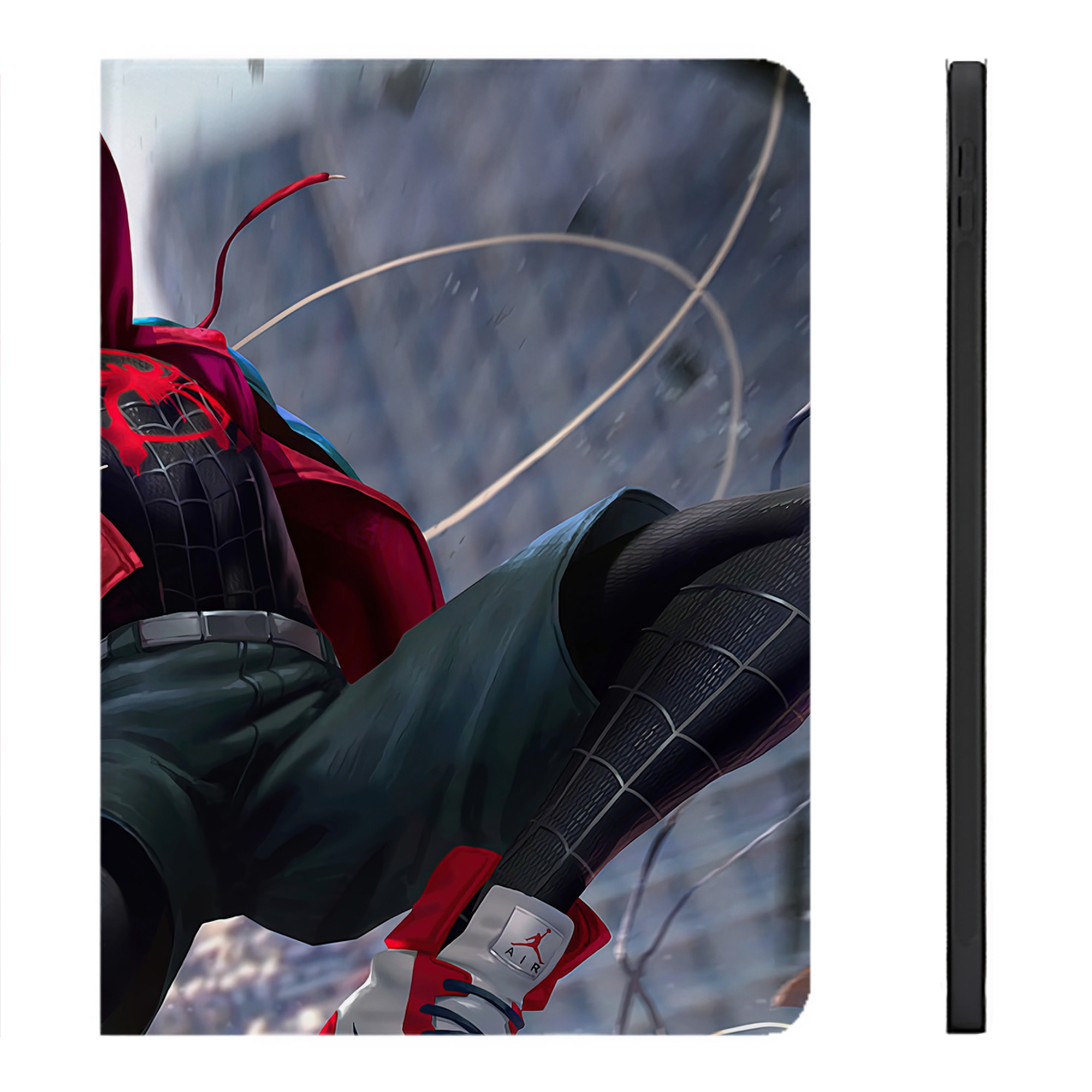 Spider Man スパイダーマン IPadケース ペンホルダー付き ブックスタイルデザイン